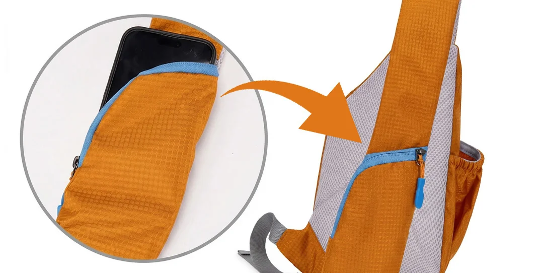 NEKONI SLINGのスマホポケット構造・サイドポケット断面図